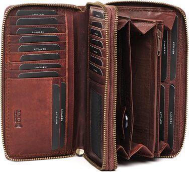 Lavalen® Women's Wallet Large - Leather - Large Women's Wallet - Large Women's Wallet RFID - Large Women's Wallet - Women's Wallet - Women's Leather Wallet - Women's Gift