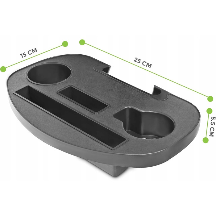 Шезлонг пластиковий чорний Vortech
