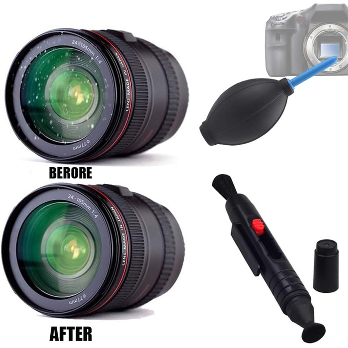 Набір для чищення фотоапарата: стік, мікрофібра, пляшечка, для DSLR, смартфона, ПК