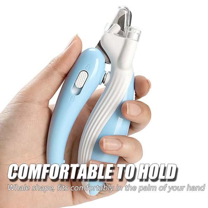 Ножиці для стрижки кігтів котів та собак з LED-підсвічуванням, безпечні ножиці для догляду за кігтями тварин