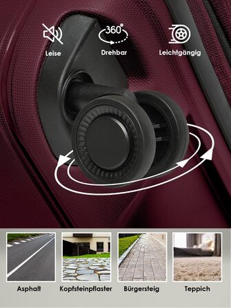 Набір валіз REDOLZ Essentials 11 (3 шт.) темно-синій 56 см + Koffer S (55 см, розширюваний)