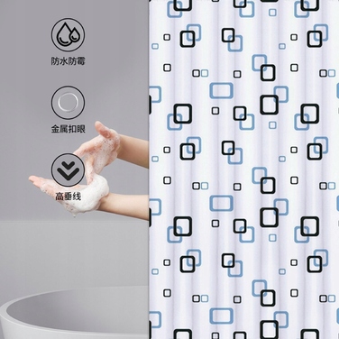 Штора для ванни вінілова Floraweg, 180 x 200 см