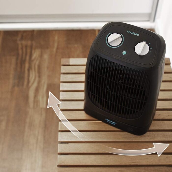 Теплова гармата Cecotec ReadyWarm 2070 Max Force, 2000 Вт, з функцією охолодження та обертанням, 3 режими роботи, чорна