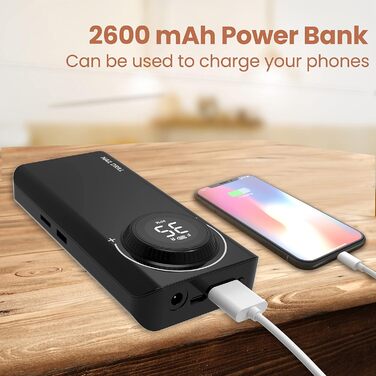 Електричний фрезер для манікюру та педикюру Delanie з акумулятором, 35000 об/хв, для гелю, акрилу, видалення кутикули, LED-дисплей, USB-зарядка (чорний)