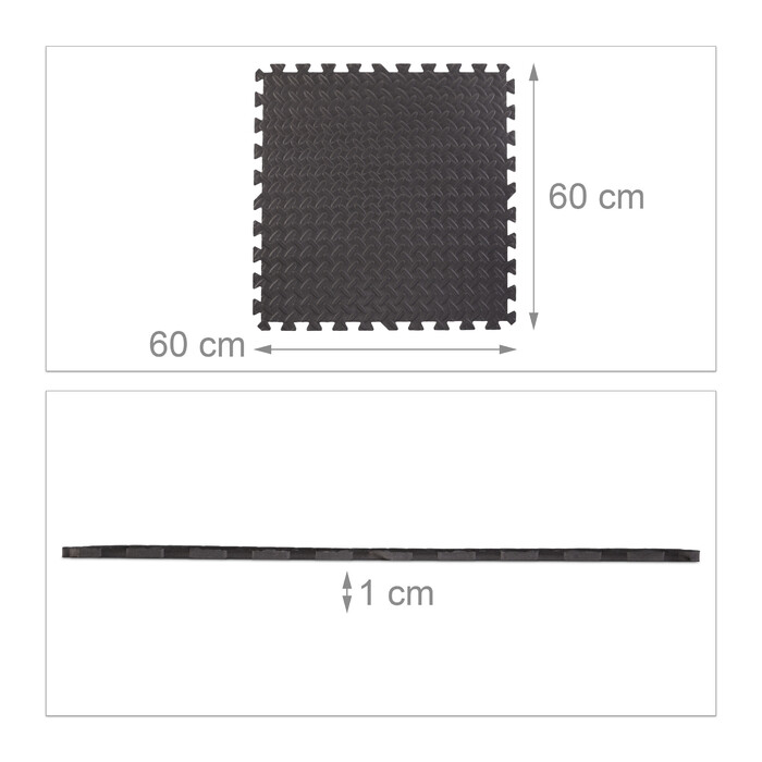 Relaxdays Floor Protection Mats, 8-Piece Set