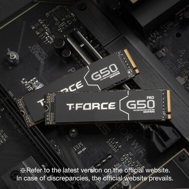 TEAMGROUP T-Force G50 2TB NVMe SSD PCIe Gen4x4 з 3D TLC NAND, SLC-кешуванням та графеним охолодженням для геймінгу (5000/4500 MB/s)