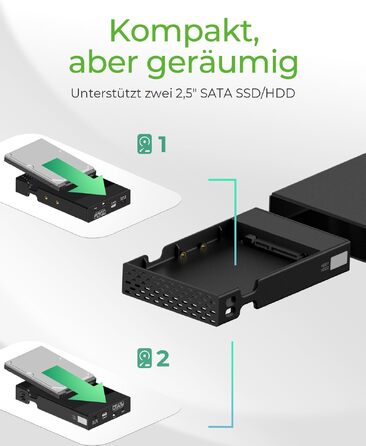 Зовнішня RAID-система Icy Box IB-RD2253-C31 для 2 SATA 2.5