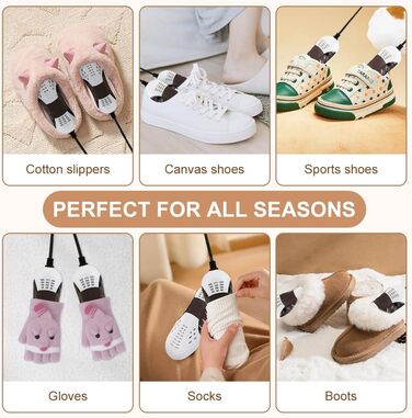 Електричний сушильник для взуття Flintronic - сушильник для черевиків, рукавиць, шкарпеток (білий)