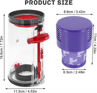 Замінний контейнер для пилу Dyson V11 V15 (HEPA фільтр) - аксесуар для пилососа