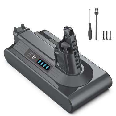 Акумулятор Keenstone V8 8000mAh для Dyson SV10 V8 Absolute Animal Motorhead Fluffy Slim Fluffy Total Clean Extra, з 3 фільтрами