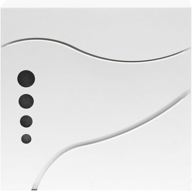 Поштовий ящик Wiltec Designer V24 антрацит/нержавіюча сталь, 370x105x370 мм, настінний, з замком, вікном та газетницею