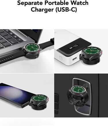 Бездротова зарядка 4-в-1 з будильником для Samsung Galaxy: Watch, Buds, Fold, Flip, S-серії (чорний)