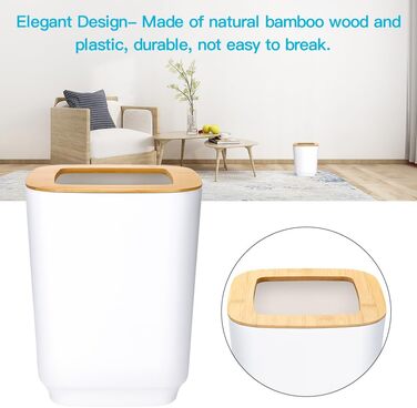 Набір аксесуарів для ванної кімнати JOTOM з бамбука (6 шт.) - сірий колір