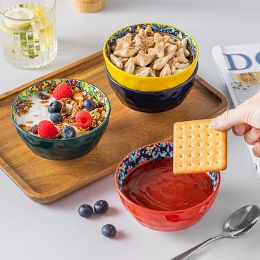 Набір керамічних мисок Vancasso SIMI (6 шт.) - миски для супу, салату, пасти, 360 мл