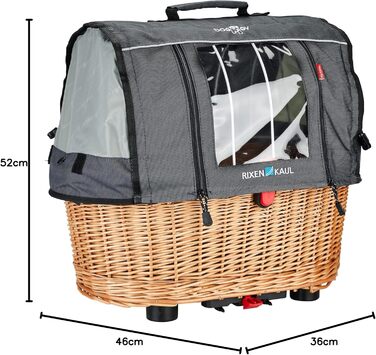 Корзина для собак KLICKfix Doggy Basket Plus для багажника Racktime, 0399RH Single