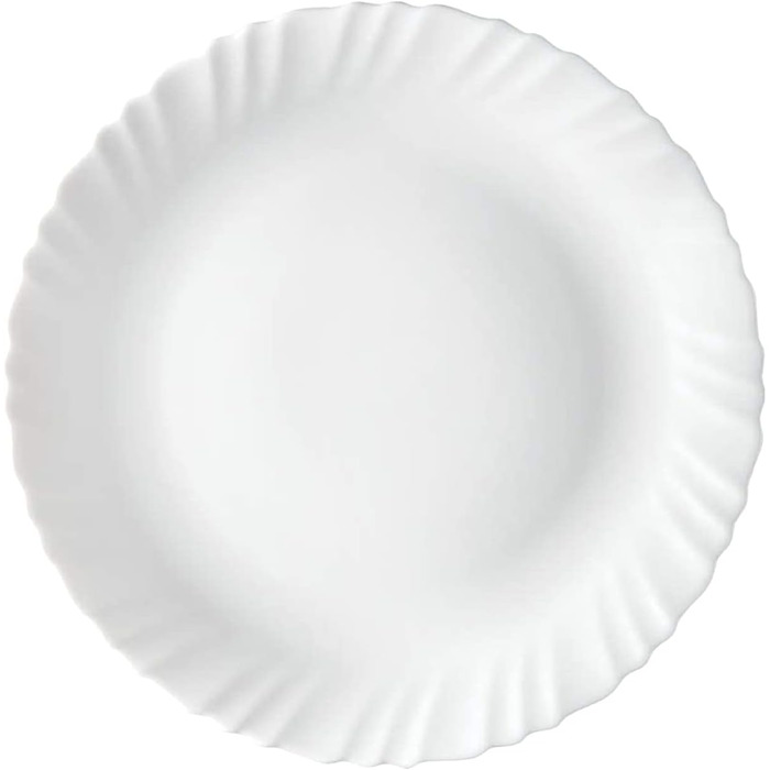 Набір посуду Larah, 35 предметів: тарілки, миски, кришки, ложки, сервіз на 6 осіб, опал, міцний, легкий, для мікрохвильової печі та посудомийної машини, білий з зеленими квітами