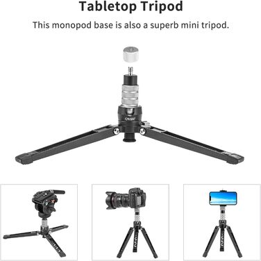 Однонога штатив Cayer FP34 з плавним голковим підшипником, 180 см, для DSLR камер Canon, Nikon, Sony, Olympus, Panasonic