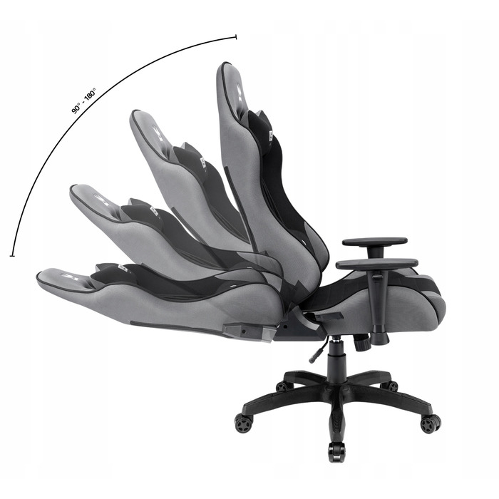Ігрове крісло IMBA seat Druid, тканина, сіре
