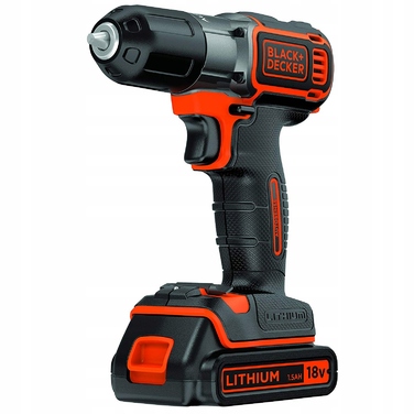 Дриль-шурупокрут 18V BLACK+DECKER BDCDC18B + 2 акумулятори + зарядний пристрій
