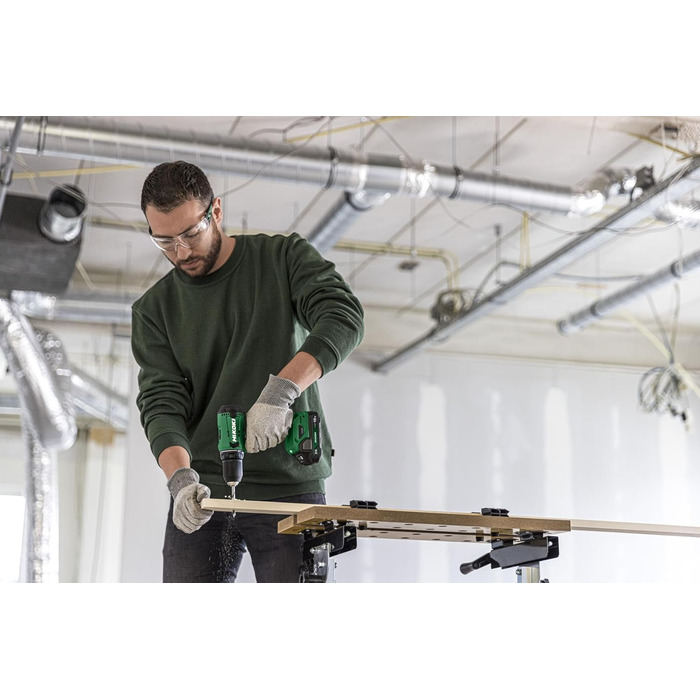 Акумуляторний дриль-шурупокрут HiKOKI DS18DA (18V, Li-Ion, 50 Нм, 20-рівневе регулювання крутного моменту, LED, у транспортному кейсі, з 2x 2.0 Ah акумуляторами та зарядним пристроєм)