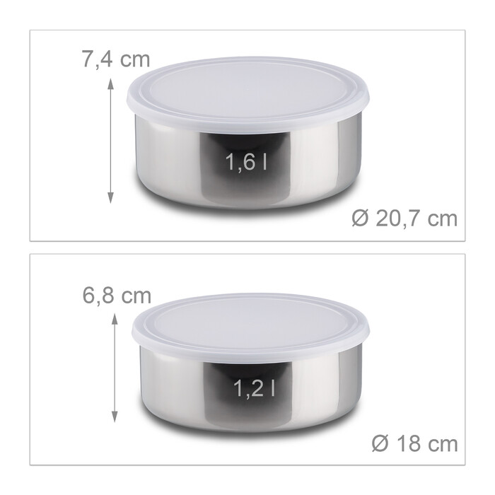 Relaxdays Bowl Set, 5-Piece