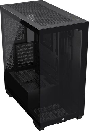 Корпус ПК CORSAIR 3500X Mid-Tower ATX з панорамним склом, підтримка перевернутої схеми материнської плати, 3 вентилятори CORSAIR RS120, білий колір