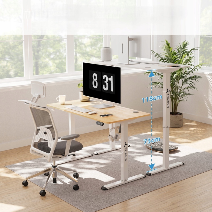 Електричний ігровий стіл з регулюванням висоти Triadyn WorkBase 1206, 120x60 см
