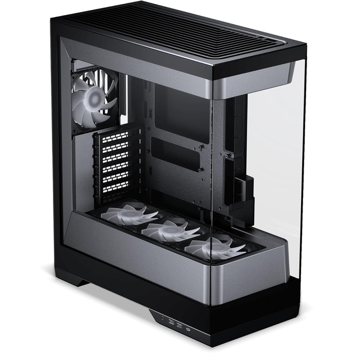 Корпус для ПК Phanteks Evolv S2 Midi-Tower, E-ATX, чорний, панорамне скло, RGB, Back-Connect, 4 вентилятори 120 мм