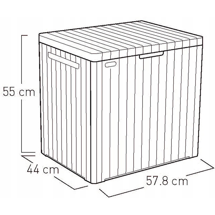 Садова скриня Keter City Storage Box 113 л, коричнева