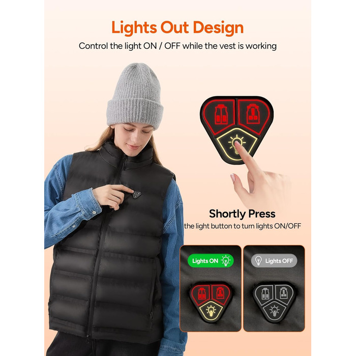 Обогревна жилетка Dr. Prepare для чоловіків та жінок, електроопалювальна жилетка з регулюванням температури, унісекс, з акумулятором, для активного відпочинку, спорту та подорожей (XL, Обогревна жилетка з Powerbank)