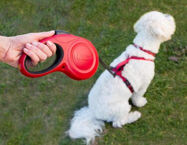 Рулетка для собак HALTI Rollleine, велика (L), чорна: безпечна та зручна повідкова рулетка для великих собак