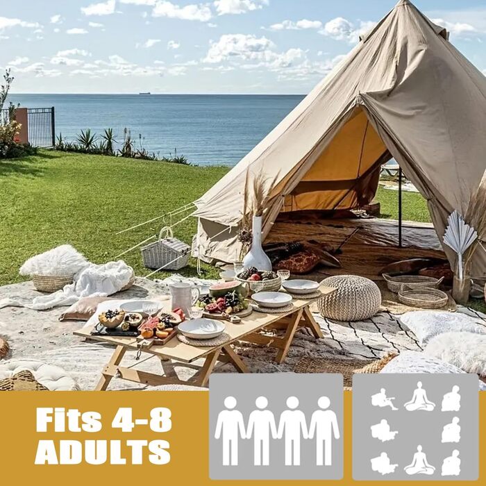 Плед для пікніка CRAZY SHARK водонепроникний 200x200 см, великий килимок для відпочинку на природі, пляж, парк, кемпінг