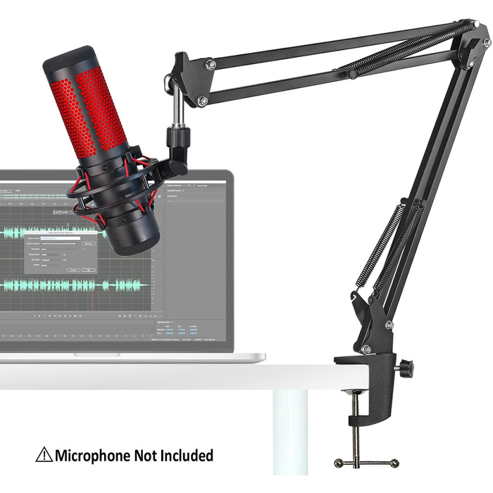 Тримач для мікрофона YOUSHARES - сумісний з HyperX QuadCast, Blue Yeti, Rode, Fifine AM8, Razer Seiren Mini/V3 Mini