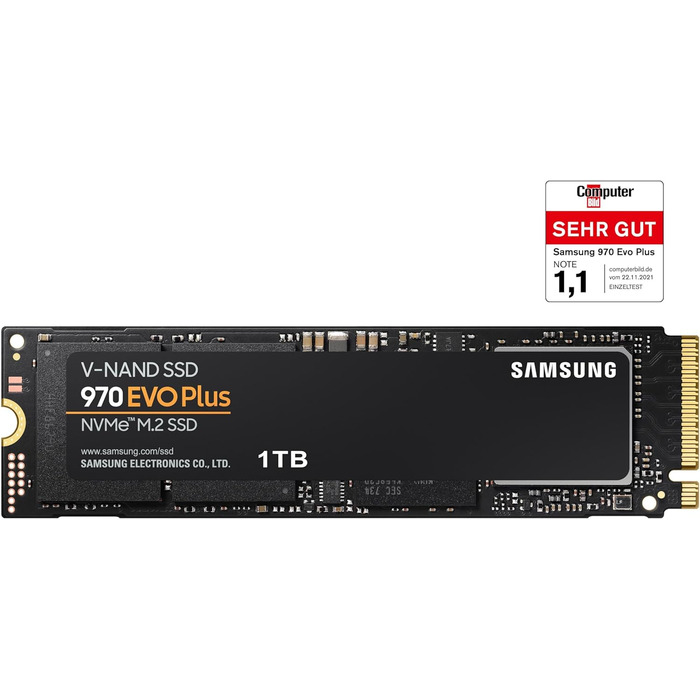 SSD Samsung 970 EVO Plus 1TB NVMe M.2 PCIe 3.0 - для геймінгу та графіки