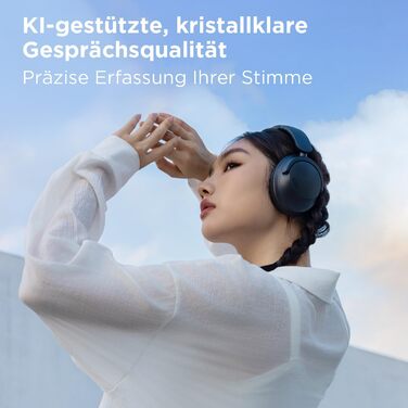 1MORE SonoFlow SE навушники Over-Ear Bluetooth з активним шумозаглушенням, бездротові, 70 годин відтворення, швидка зарядка, ENC мікрофон, глибокий бас, EQ пресети