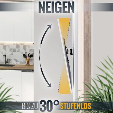 Кріплення для телевізора RICOO S5244: поворотне та нахильне, для телевізорів 32-55 дюймів, чорний, VESA 400x400, до 50 кг