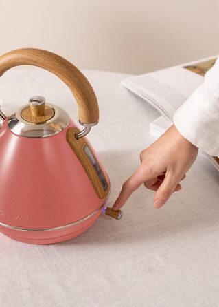 Retro Electric Kettle - Cream White - 1L Capacity