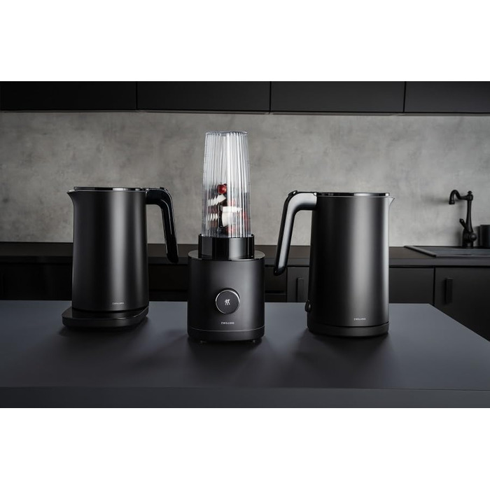 ZWILLING ENFINIGY Kettle with Stainless Steel Scale Filter & Overheat Protection, Cordless, 1850 Watts, 1.5 Liters, Black