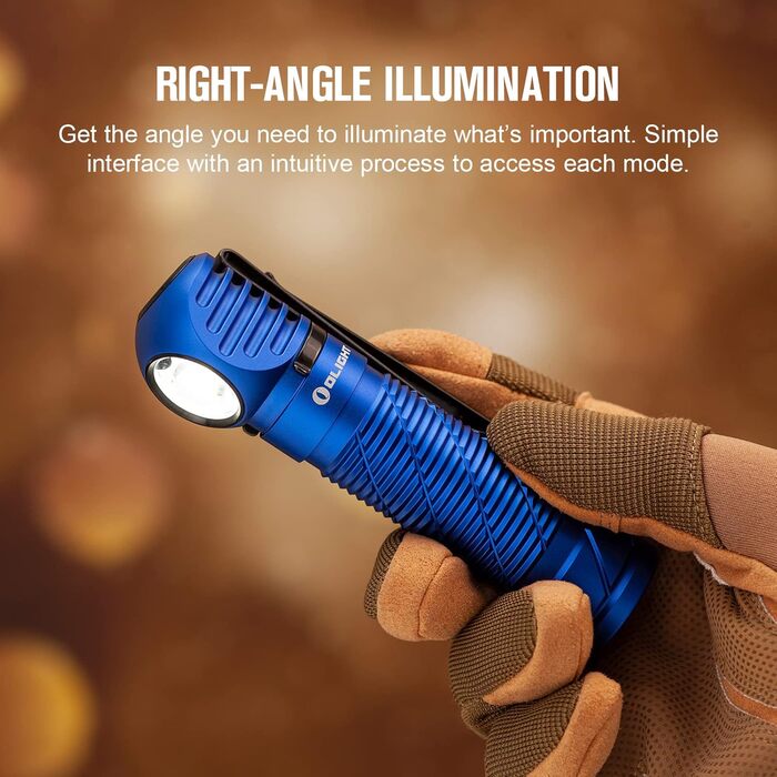 OLIGHT Perun 2 Headlamp 2500 Lumens, 166 Meter Beam Distance, USB Rechargeable LED Flashlight 5 Modes Headlamp with Timer Function, Custom Battery for Running, Jogging, Fishing, Camping (Blue)