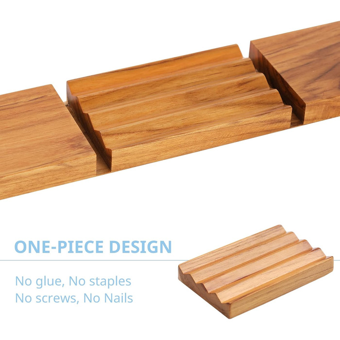 Держатель для мила з текового дерева HTB, модель 