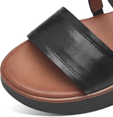 Tamaris босоніжки жіночі шкіряні чорні з закритим задником Comfort (36 EU)