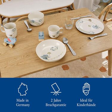 Набір дитячого столового прибору Villeroy & Boch Boho Kids (4 шт.) з нержавіючої сталі, сріблясто-платиновий, для миття в посудомийній машині