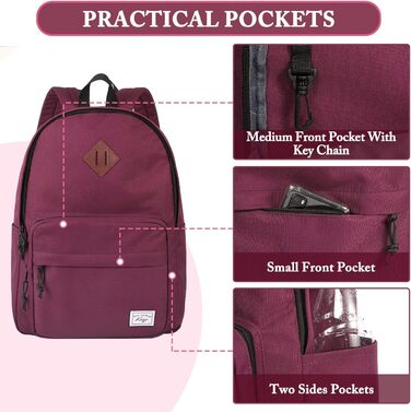 Шкільний рюкзак для підлітків: легкий, 15.6