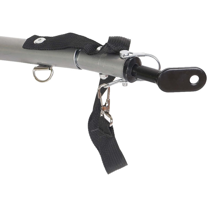 Причіп для собак Wiltec 220x700x78 см з безпечною муфтою, причіп для вантажів з москітною сіткою та захистом від дощу, чорний/червоний