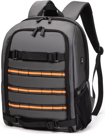 Рюкзак для камери Horfccid 23L: фотосумка, сумісна з DSLR, 15.6'' ноутбук, сірий