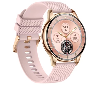 Смарт-годинник Torica SmartWatch AMOLED, 300 мАг, з функцією дзвінків та тонометром, золотий