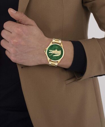 Годинник Lacoste Le Croc чоловічий кварцовий з браслетом з нержавіючої сталі (золотистий)