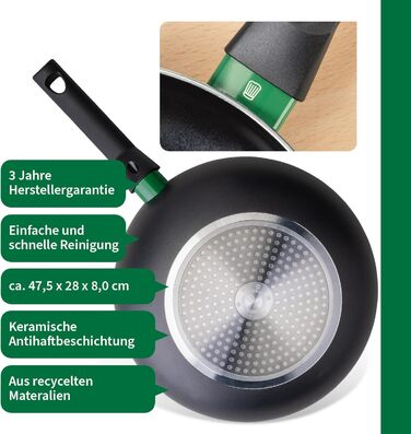 Сковорода Chefkoch Fackelmann Ø16 см з антипригарним покриттям Ceramic – алюмінієва сковорода для смаження