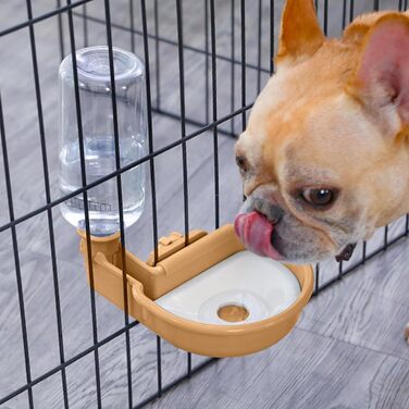 Автоматичний поїльник для собак у клітку, 480 мл, антиперелив, фонтанчик для собак, котів та кроликів (Помаранчевий)