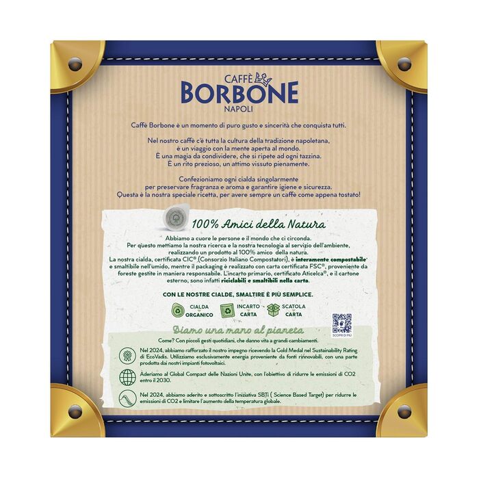 Кава в пoдах Caffe Borbone Miscela Blu (Синя суміш), ESE 44мм, солодка, 300 шт.